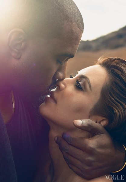 Kim Kanye Vogue April 2014 1